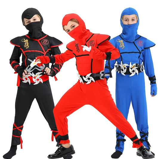 Disfraz Ninja para Niños – Traje Completo de Halloween 🎃🥷