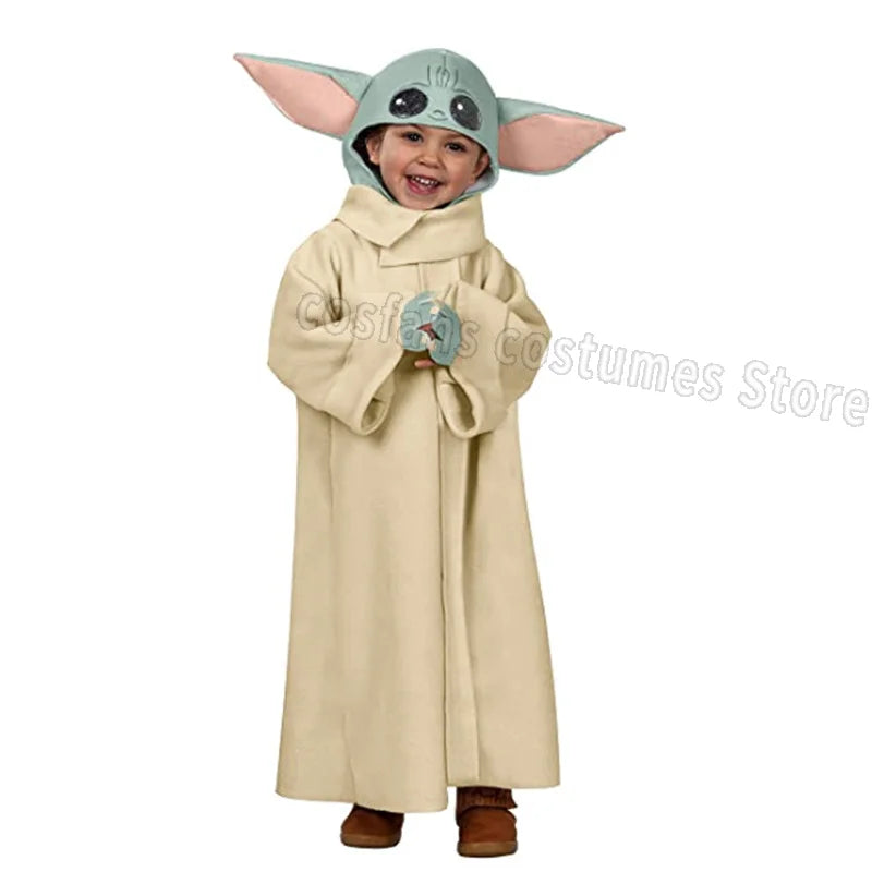 Disfraz Baby Yoda – Grogu Mandalorian para Niños y Adultos 👽✨