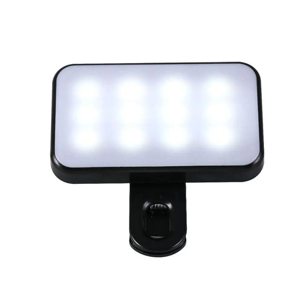 👉 Mini Luz LED Portátil para Selfies y Videos – Clip Universal