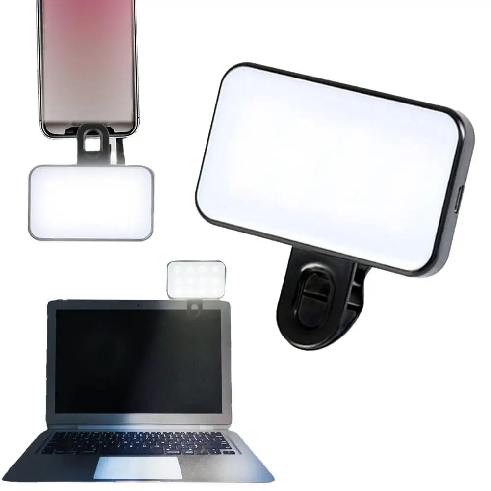 👉 Mini Luz LED Portátil para Selfies y Videos – Clip Universal