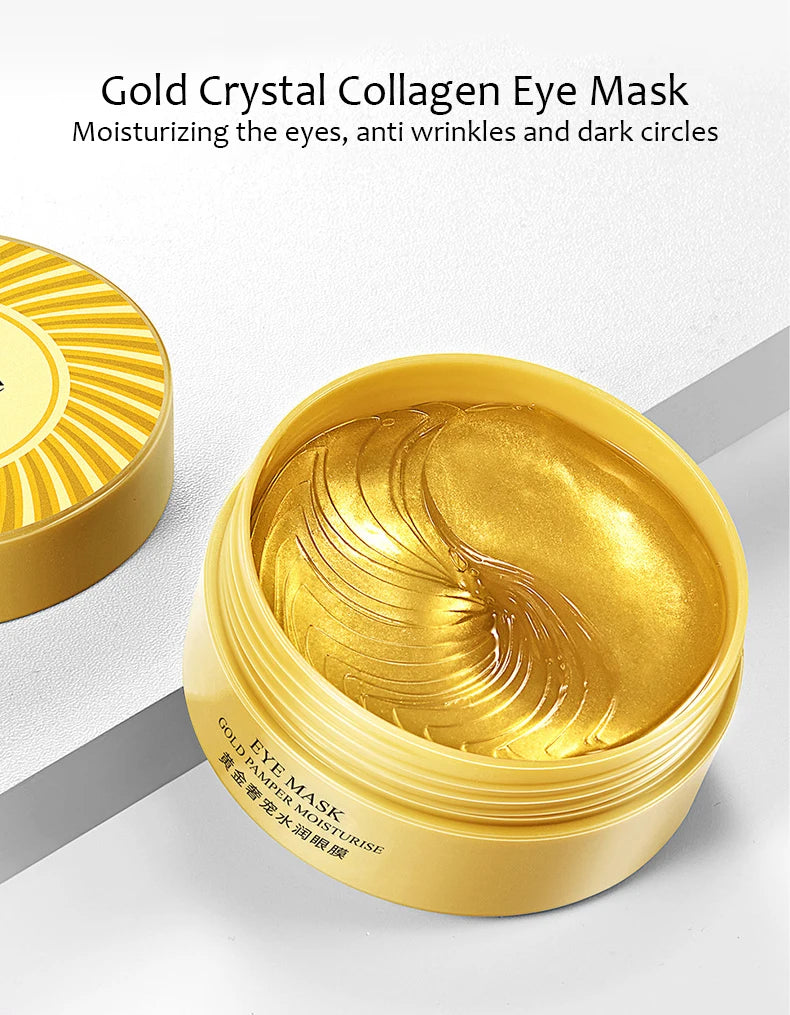 Parches de Colágeno para Ojos – 60 Uds | Hidratantes, Anti-Ojeras y Anti-Arrugas