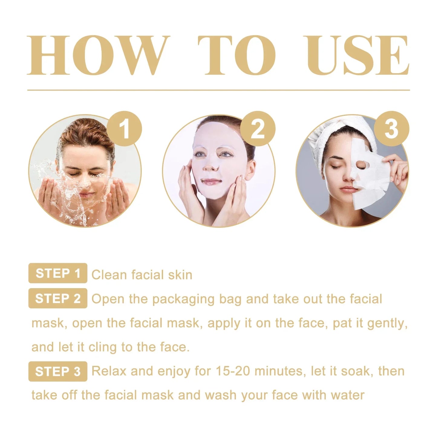 Mascarilla Facial de Colágeno Antiarrugas – Hidratante, Reafirmante y Rejuvenecedora