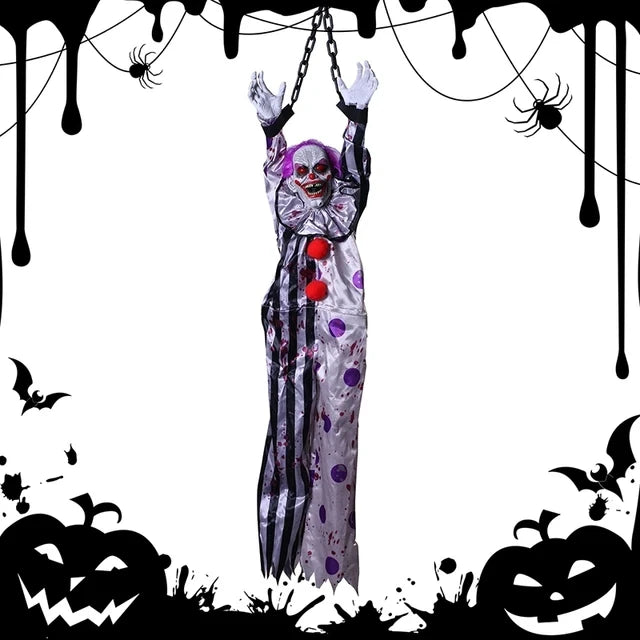 Animatrónico de Terror Colgante con Voz – Decoración Eléctrica para Halloween 👻🎃