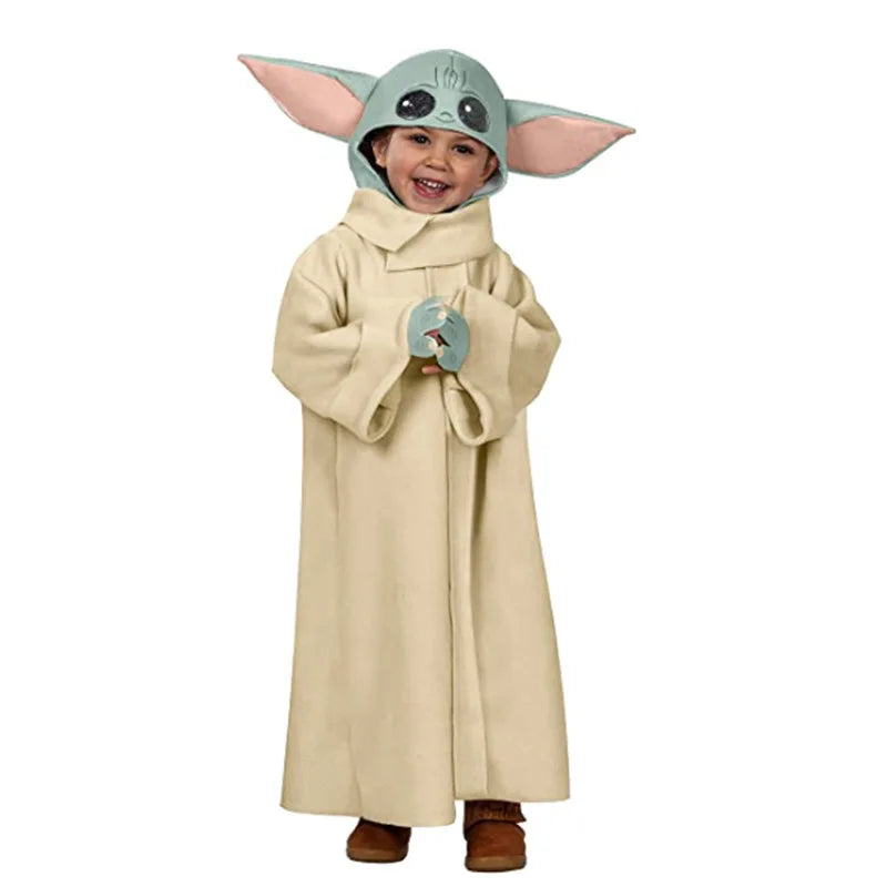 Disfraz Baby Yoda – Grogu Mandalorian para Niños y Adultos 👽✨