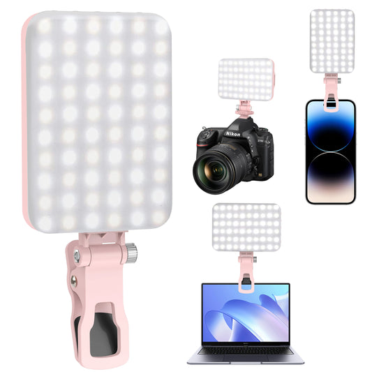 👉 Luz LED Selfie 60 Modos – Clip Recargable para Teléfono, iPad y Cámara