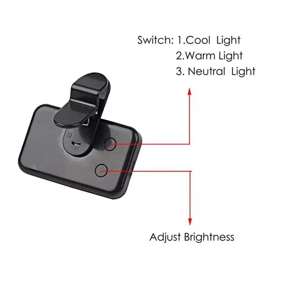 👉 Mini Luz LED Portátil para Selfies y Videos – Clip Universal