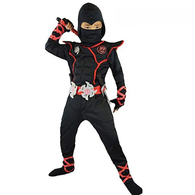 Disfraz Ninja para Niños – Traje Completo de Halloween 🎃🥷