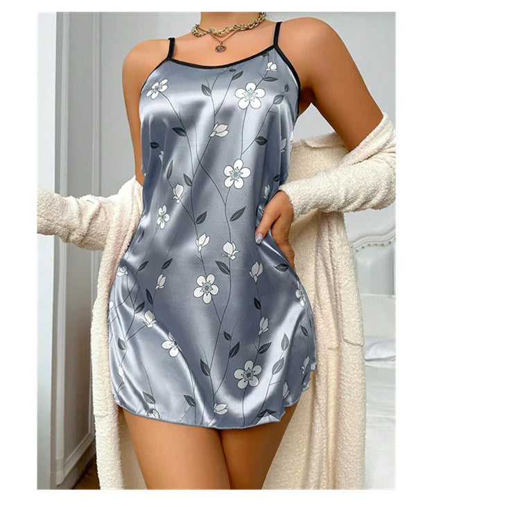 “Vestido corto de dormir en satén”❤️