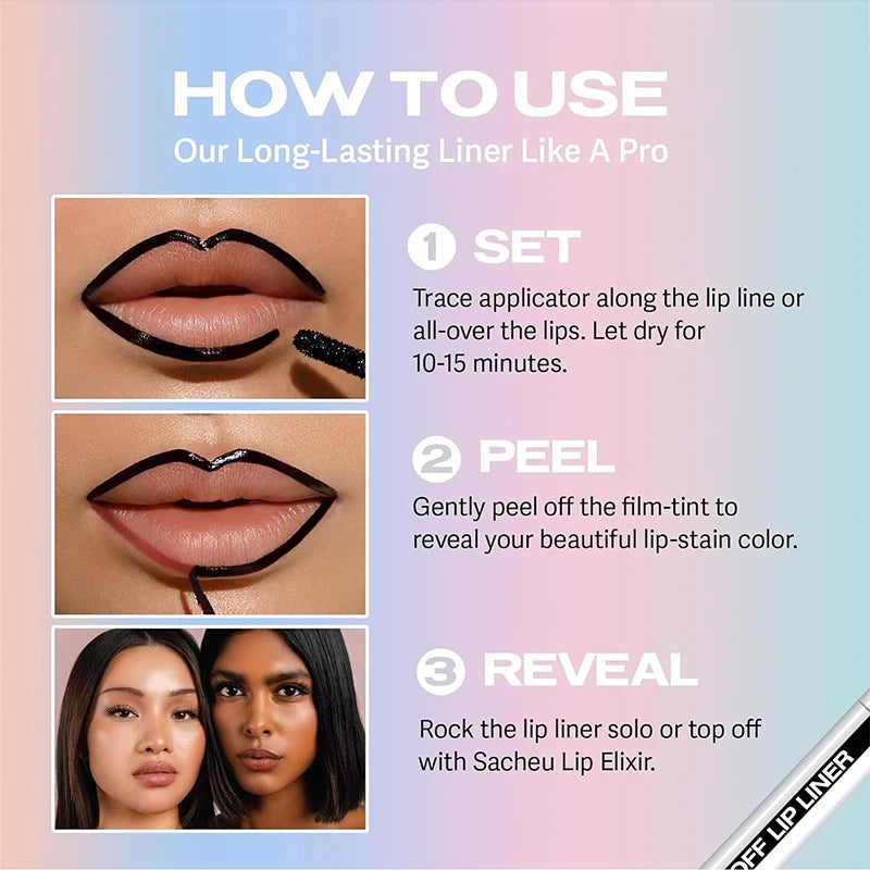 ✨ Lip Liner Peel Off Tattoo – Delineador de Labios Permanente Waterproof ✨