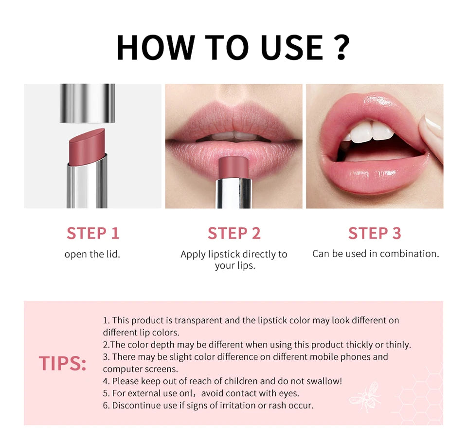 💄 Black Honey Lipstick – Hidratante, de Larga Duración y Efecto Volumen