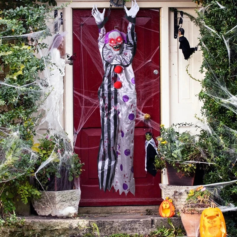 Animatrónico de Terror Colgante con Voz – Decoración Eléctrica para Halloween 👻🎃