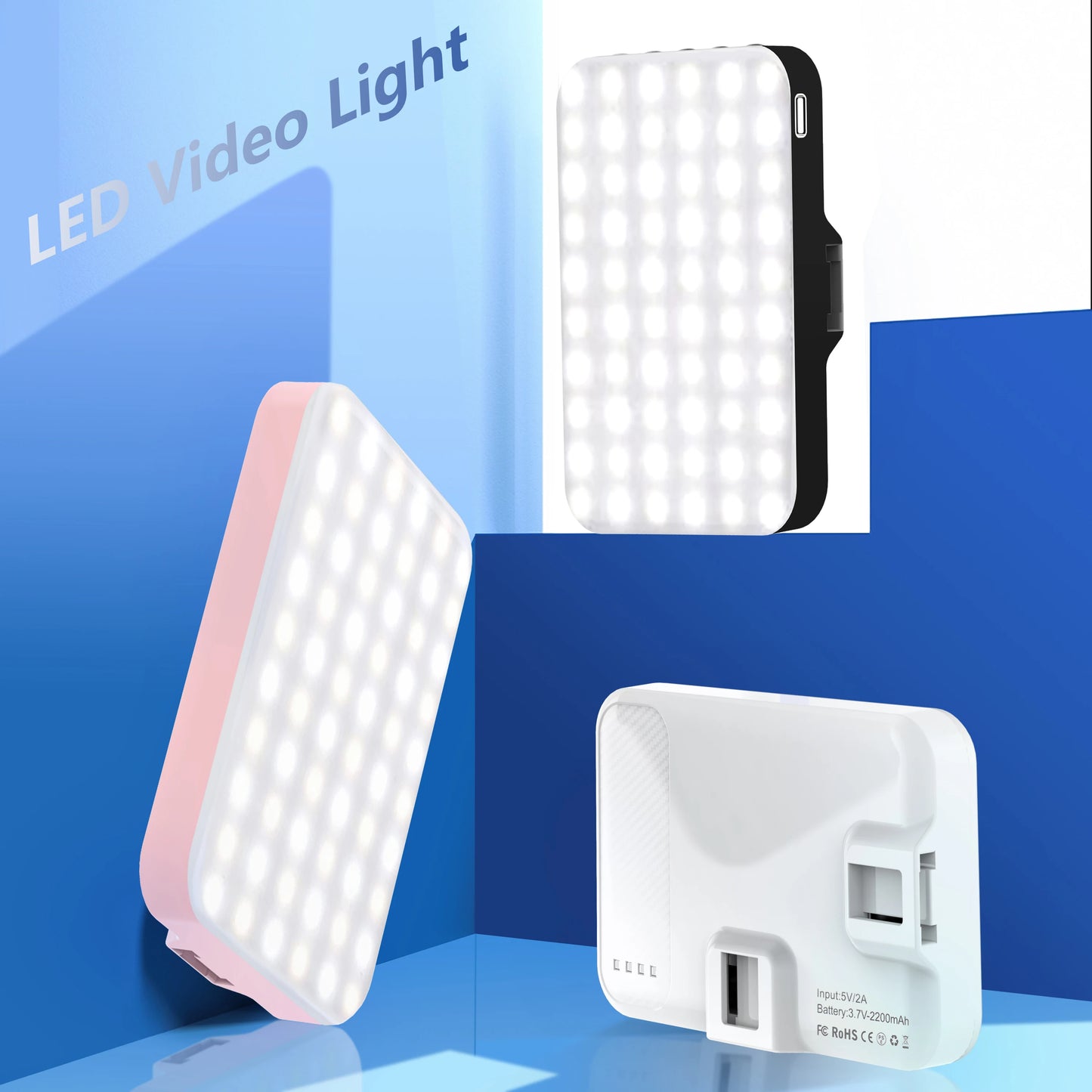 👉 Luz LED Selfie 60 Modos – Clip Recargable para Teléfono, iPad y Cámara
