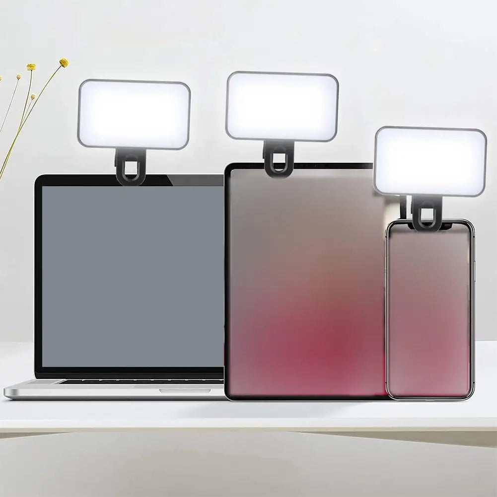👉 Mini Luz LED Portátil para Selfies y Videos – Clip Universal