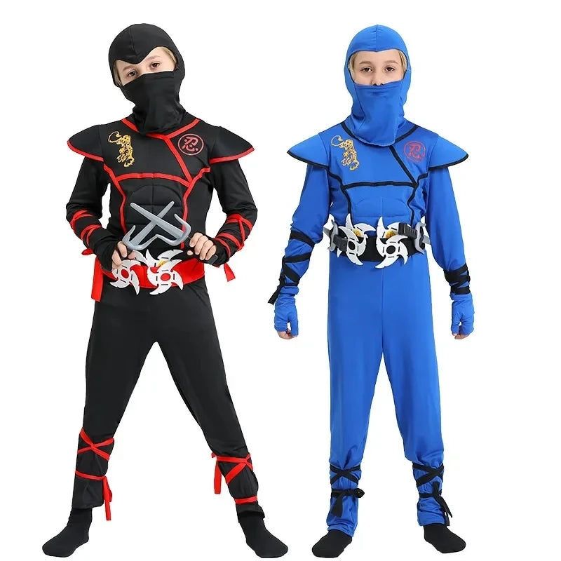 Disfraz Ninja para Niños – Traje Completo de Halloween 🎃🥷