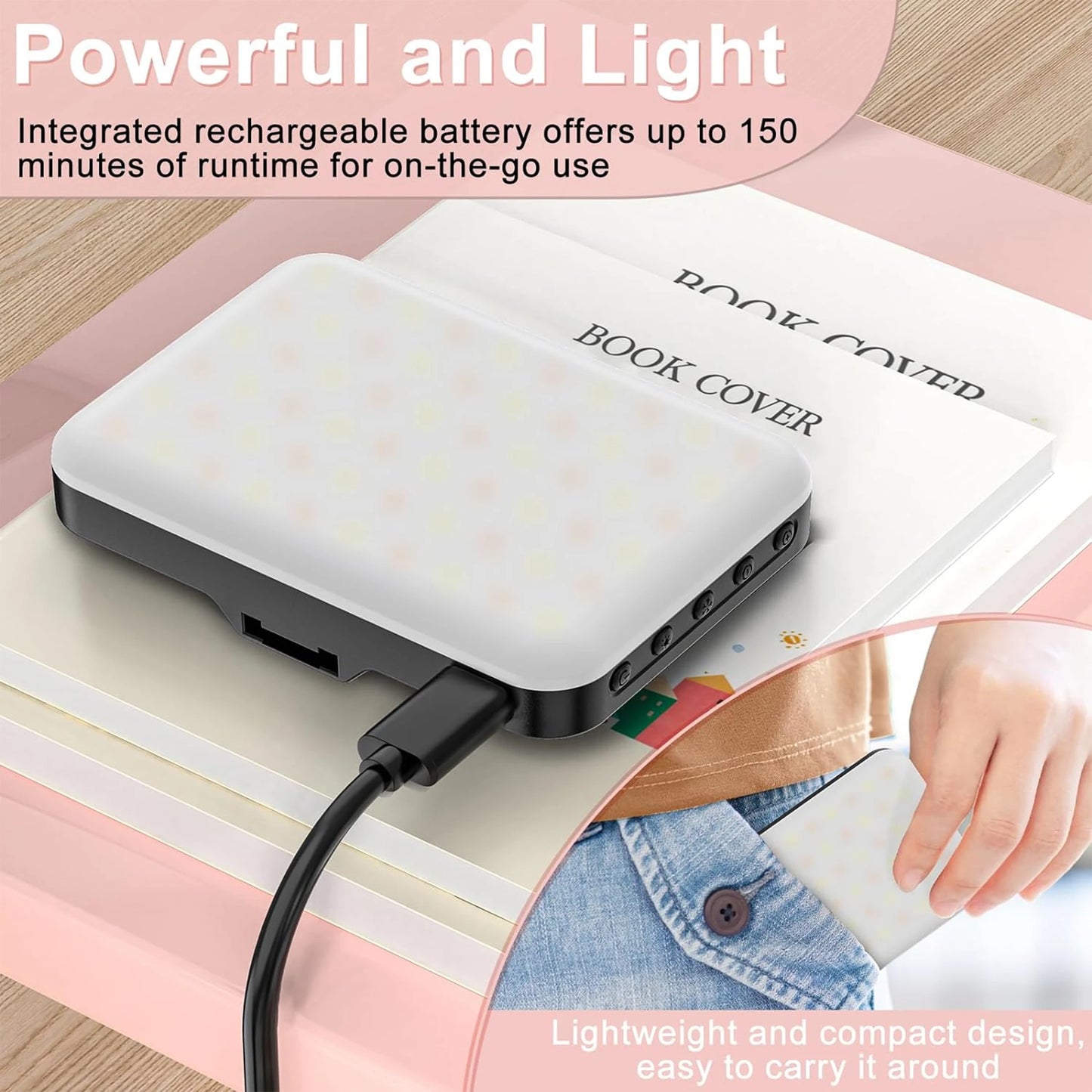 👉 Luz LED Selfie 60 Modos – Clip Recargable para Teléfono, iPad y Cámara