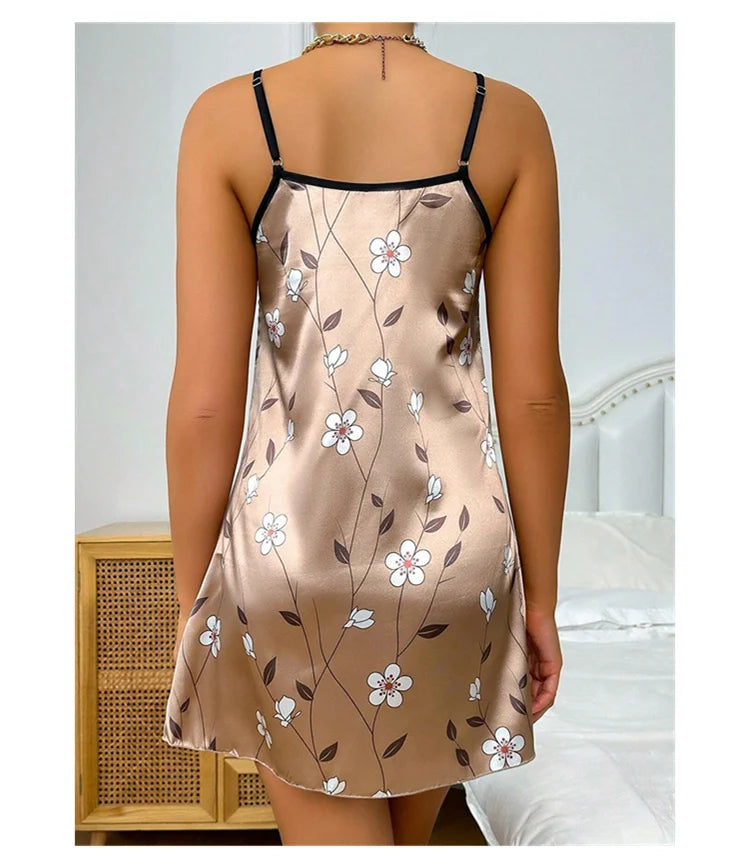 “Vestido corto de dormir en satén”❤️