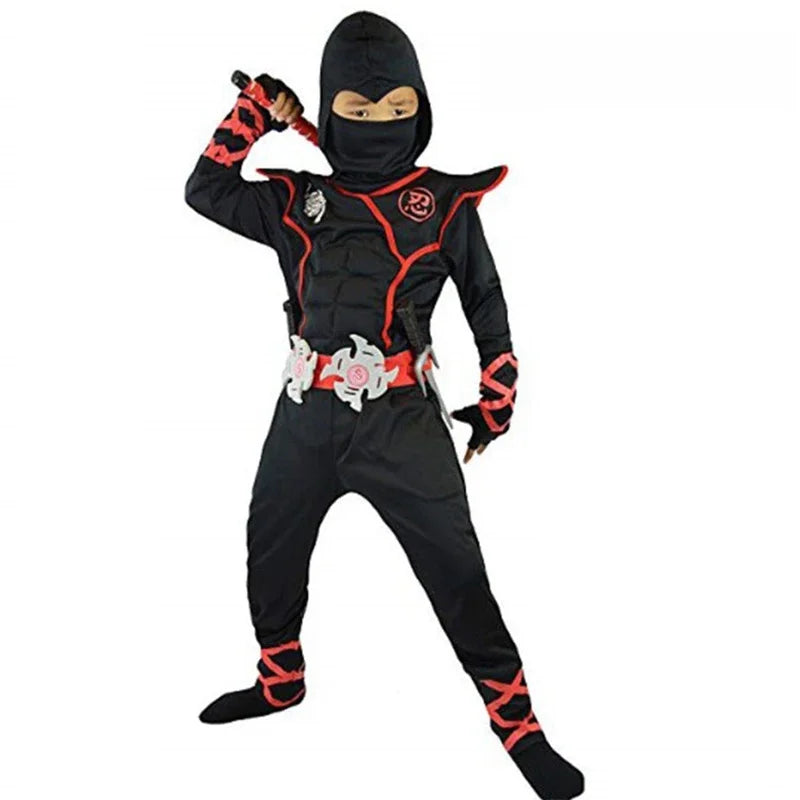 Disfraz Ninja para Niños – Traje Completo de Halloween 🎃🥷