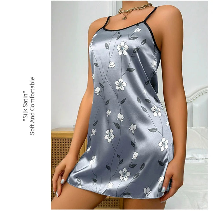 “Vestido corto de dormir en satén”❤️