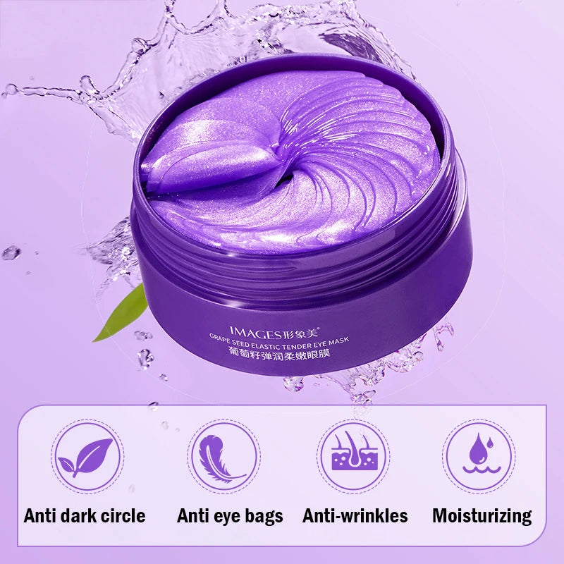 Parches de Colágeno con Uva – Hidratantes y Anti-Ojeras (60 uds)