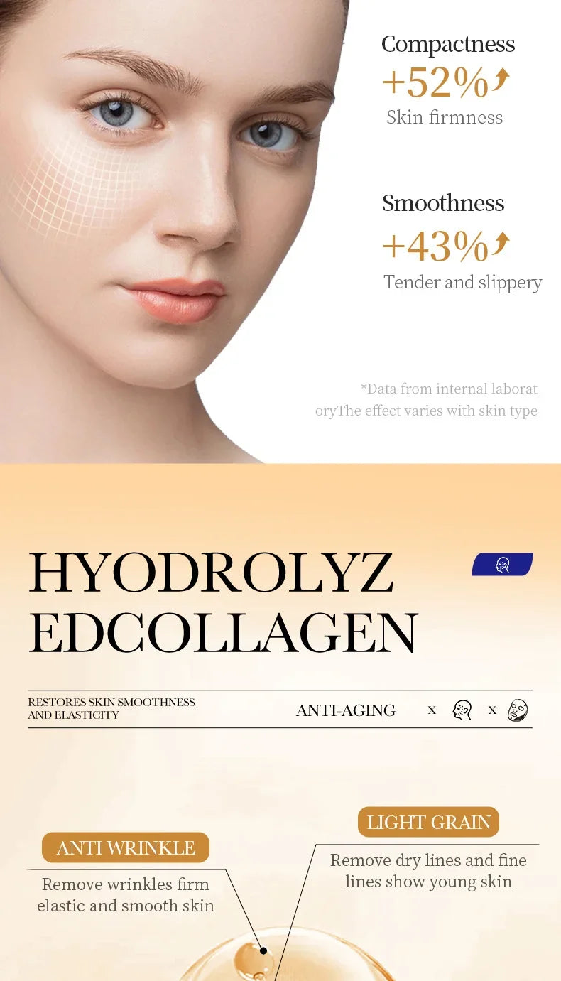 Mascarilla Facial de Colágeno Antiarrugas – Hidratante, Reafirmante y Rejuvenecedora