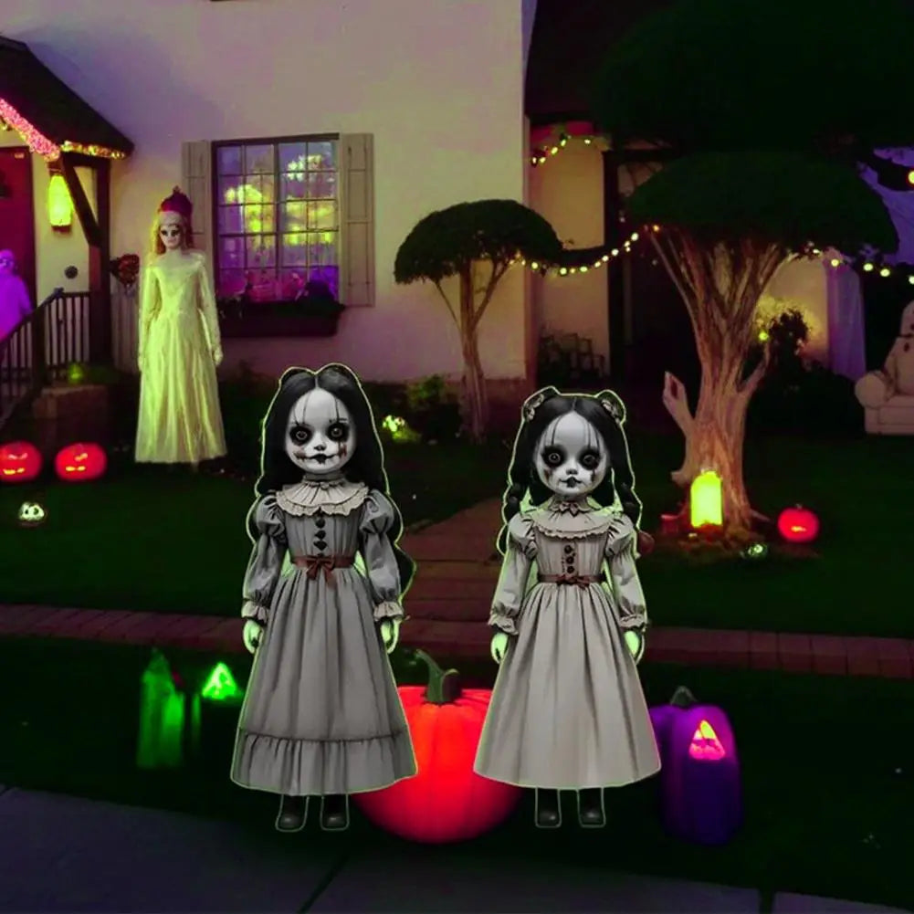 Fantasma 2D para Jardín de Halloween – Decoración de Terror para Exterior
