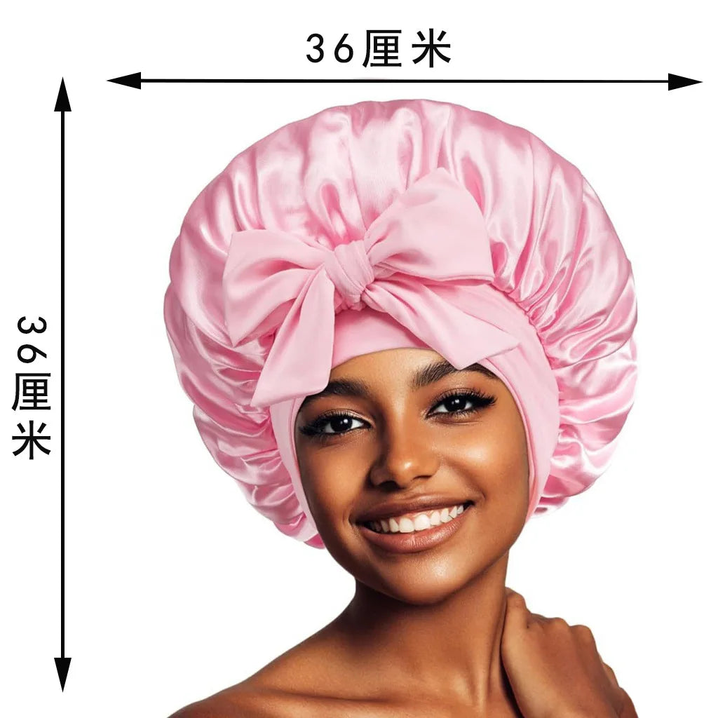 “Gorro de dormir satinado para mujer”