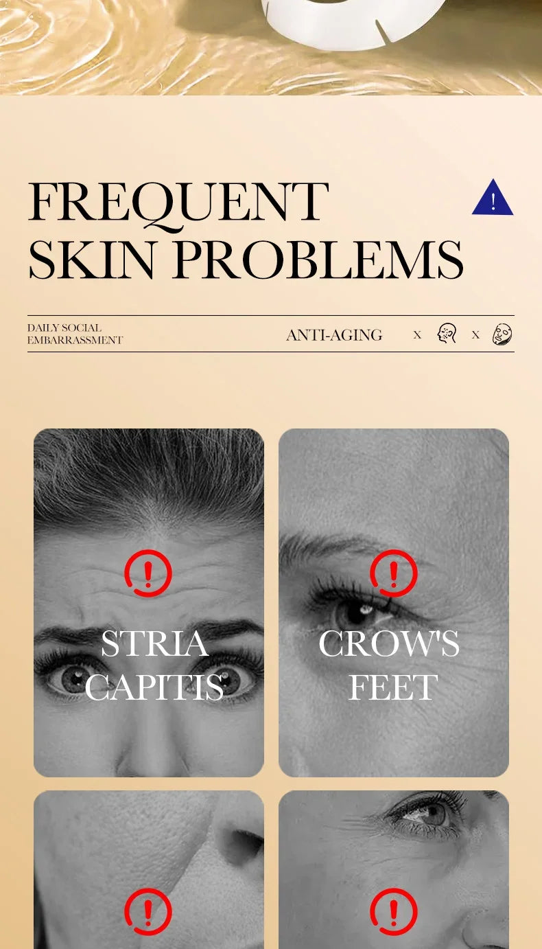 Mascarilla Facial de Colágeno Antiarrugas – Hidratante, Reafirmante y Rejuvenecedora
