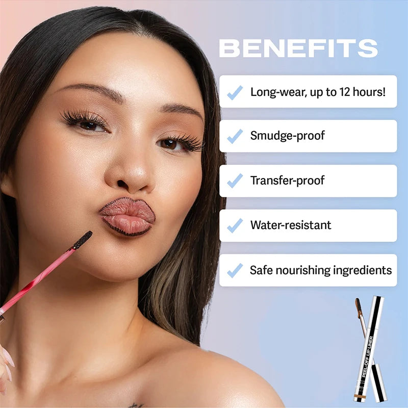 ✨ Lip Liner Peel Off Tattoo – Delineador de Labios Permanente Waterproof ✨